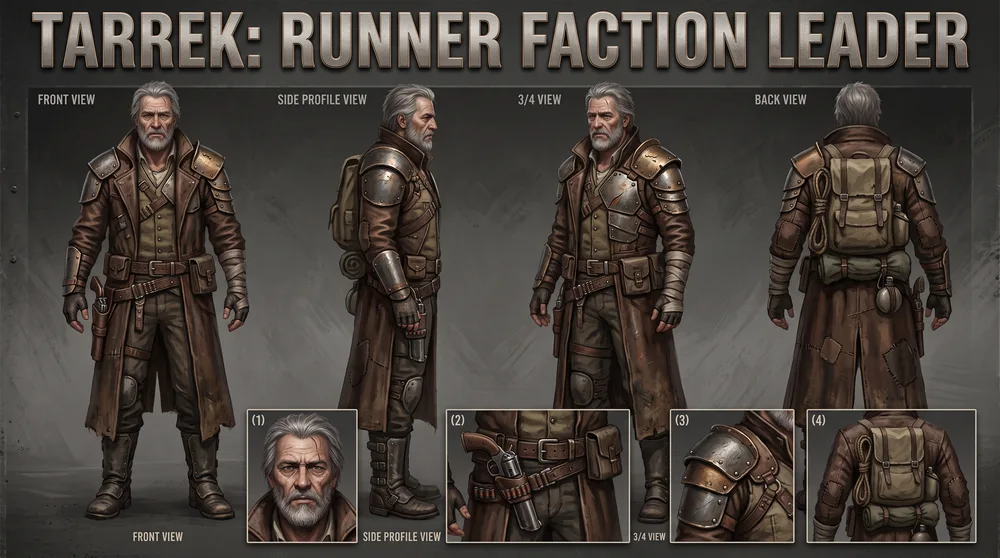 Tarrek, Anführer der Runner-Fraktion